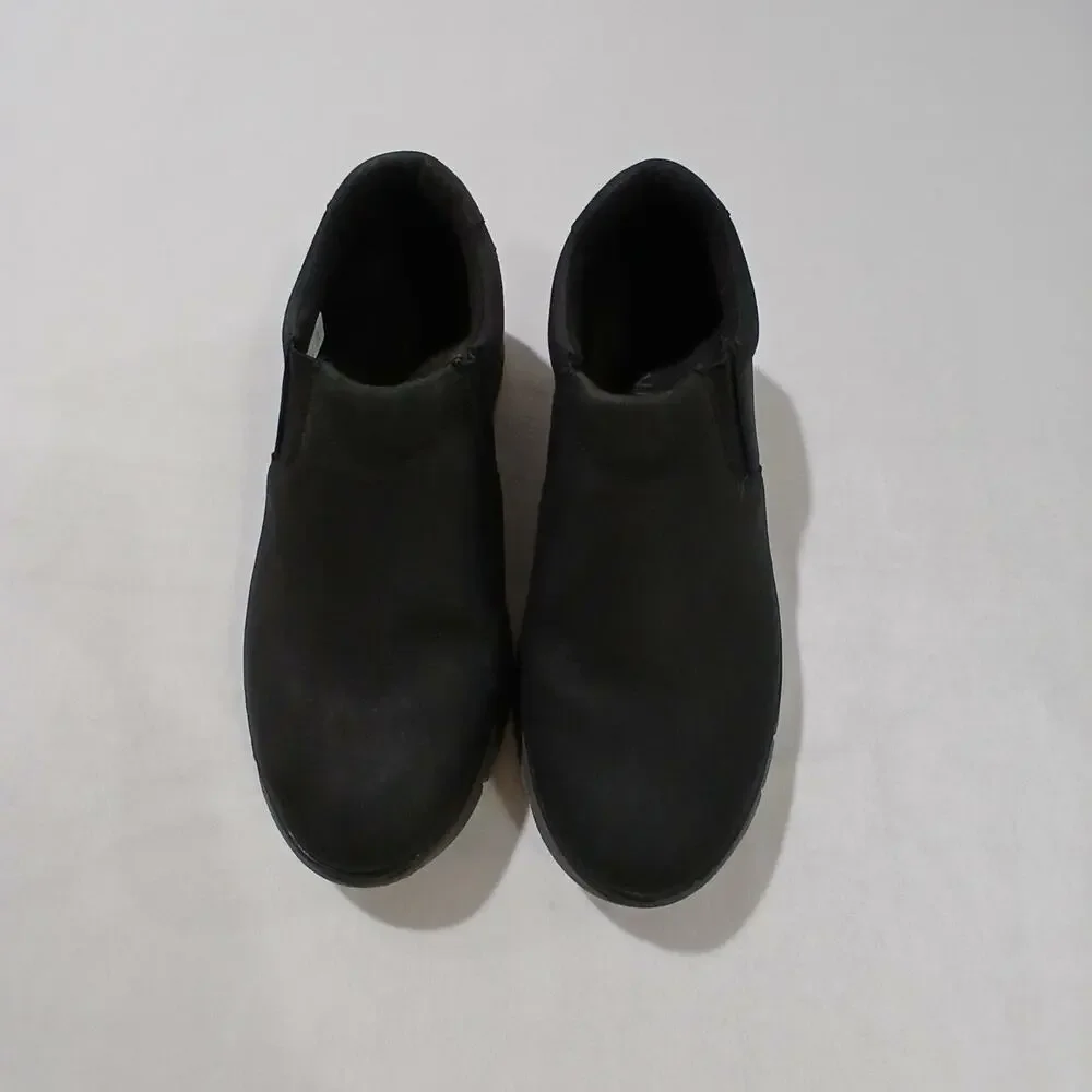 Vionic Shoes Mens 8 Khai Sneaker Black Slip On Loafer Weather Resistant Nubuck